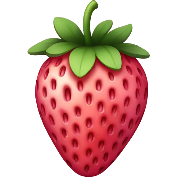 Pink strawberry emoji