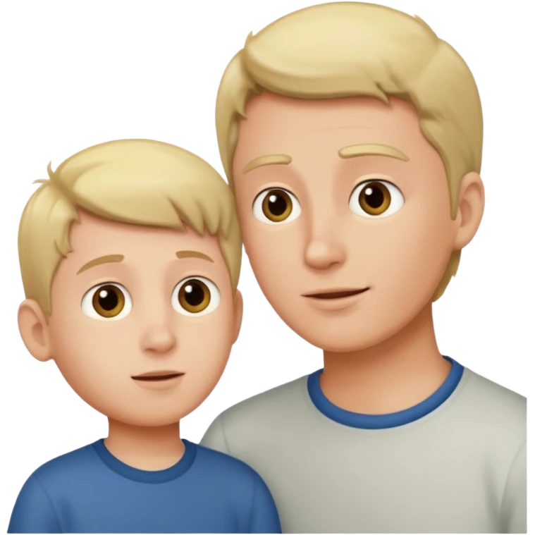 hijo habalndo con padre emoji