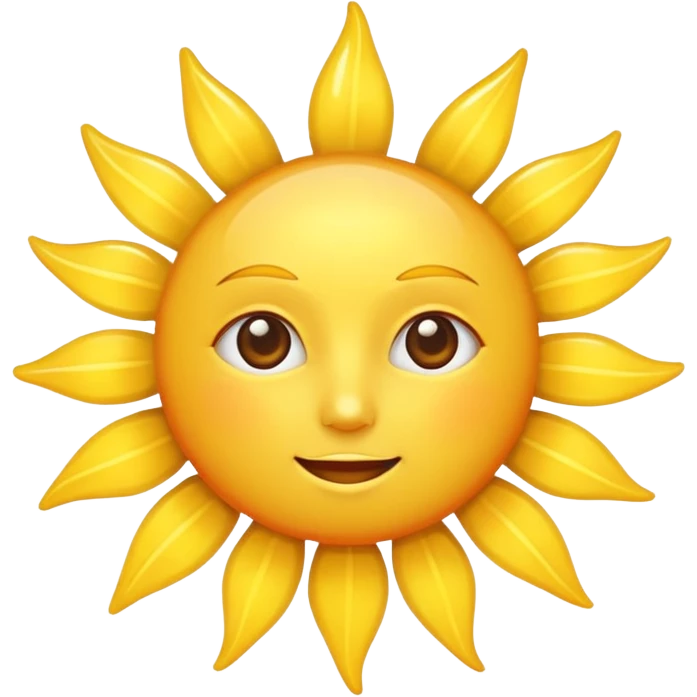 sun (no face) emoji