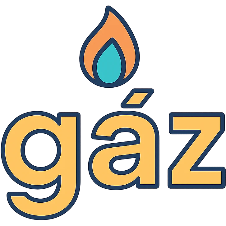 modern, clean text image with the word 'gáz' centered, correct spelling, no emoji or face emoji