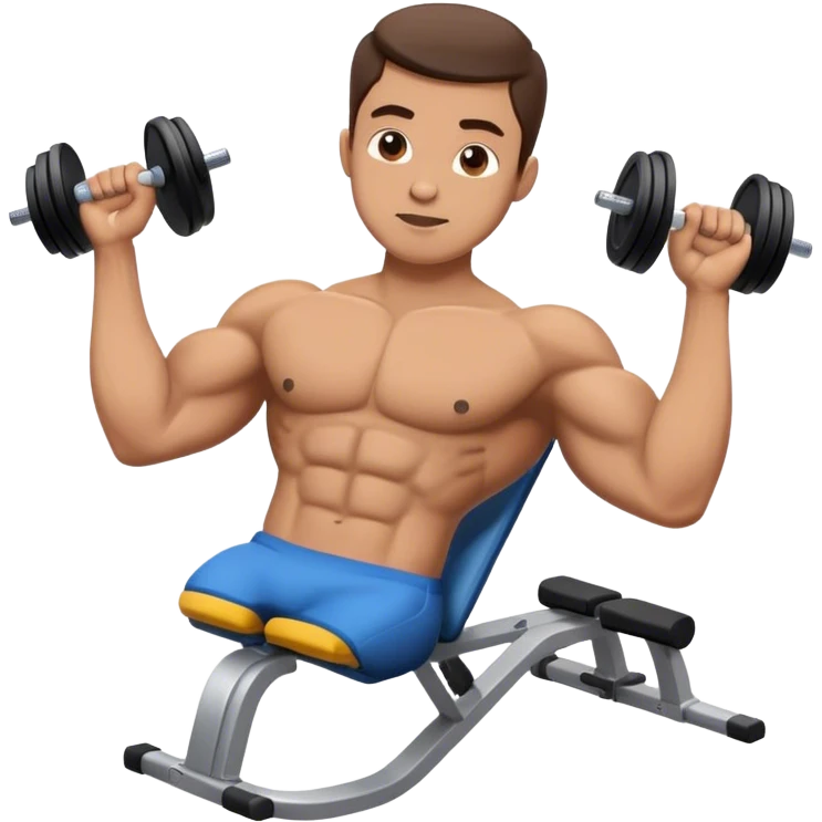 guy incline chest fly exercise emoji