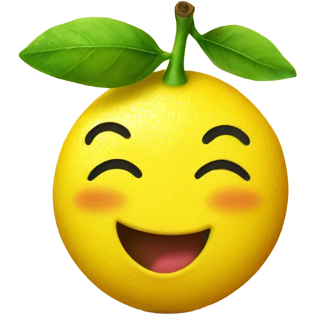 happy lemon emoji