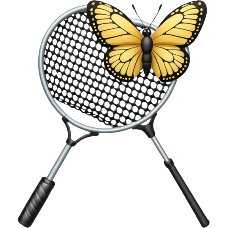 a telescopic butterfly net emoji