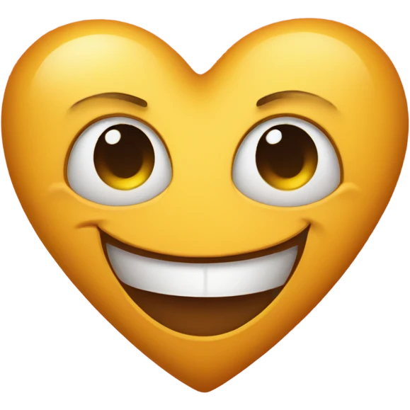 Smirking emoji on a heart emoji