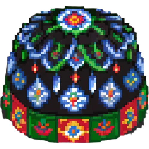 Uzbek doppa hat traditional headwear emoji