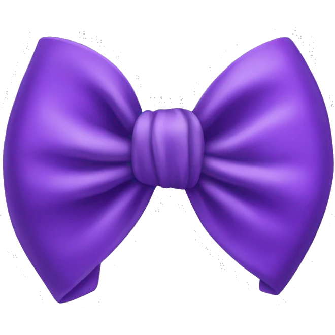 Purple bow emoji