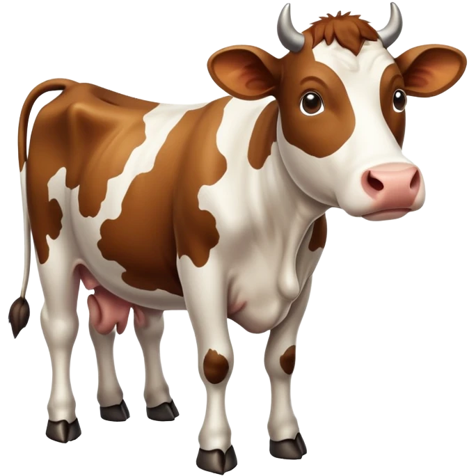 Cow showing emoji