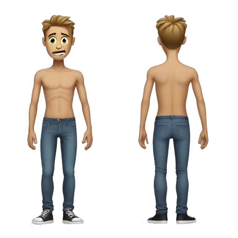 skinny weird guy emoji