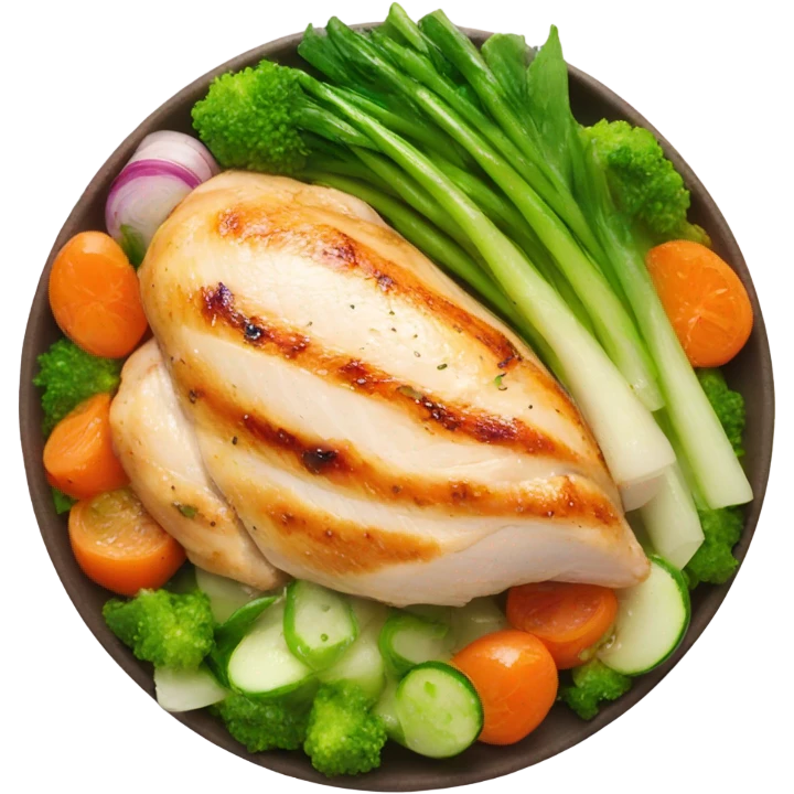 Chicken Breast with Spring Vegetables emoji