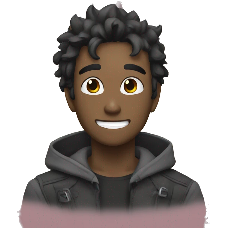 chico anime sombrio emoji