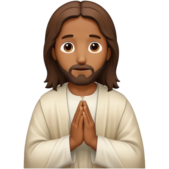 Jesus praying emoji