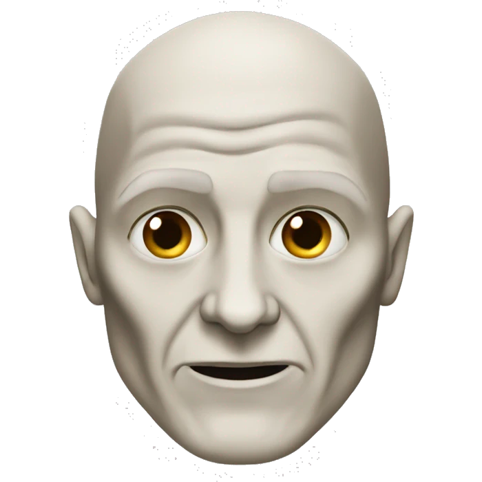 Voldemort without his nose  emoji