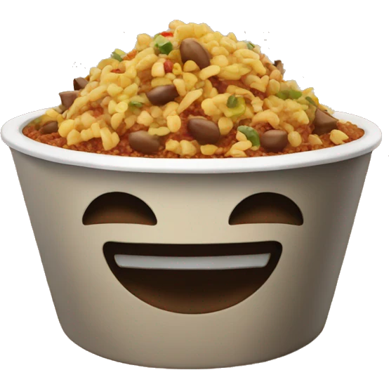 Chipotle bowl emoji