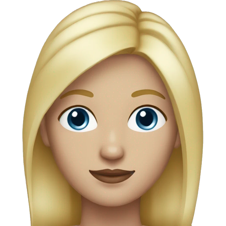 32 year old woman blonde hair blue eyes  emoji