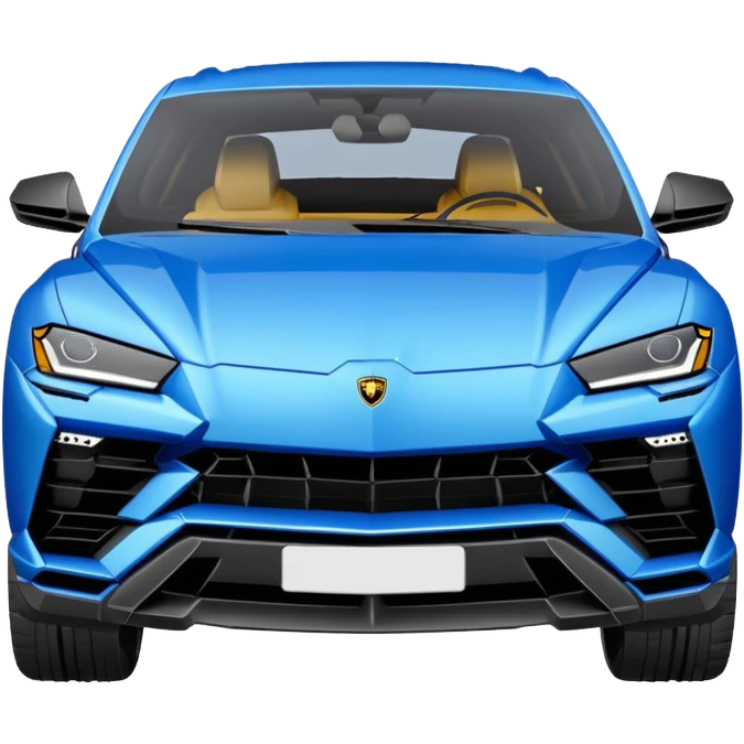 lamborghini urus de face bleu emoji