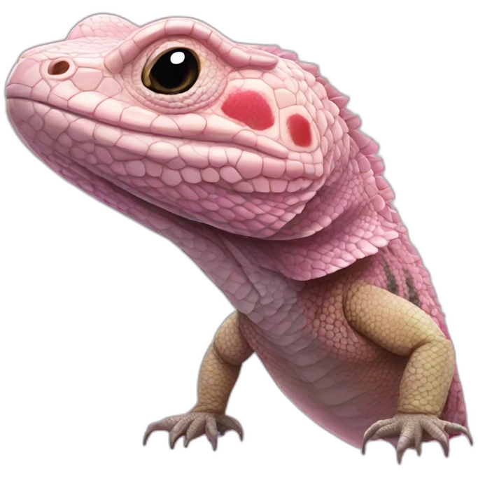 tegu lizard pink emoji
