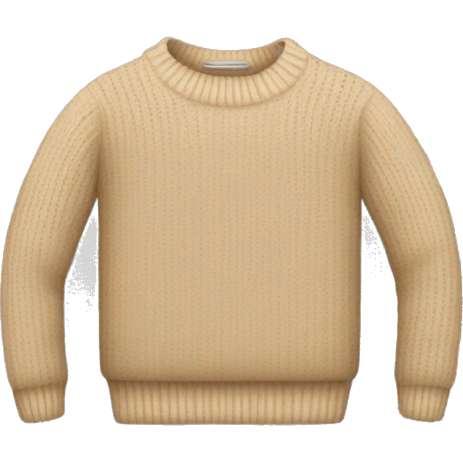 Beige sweater  emoji