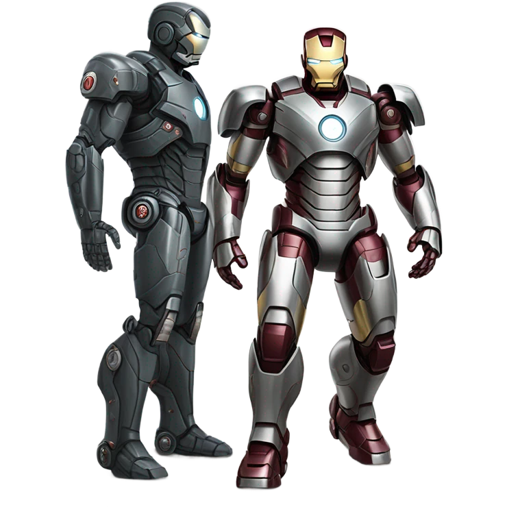 War machine and iron man emoji