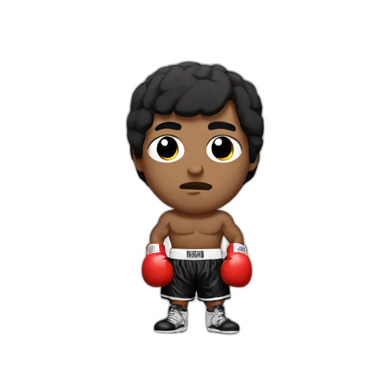 rocky Balboa boxing emoji