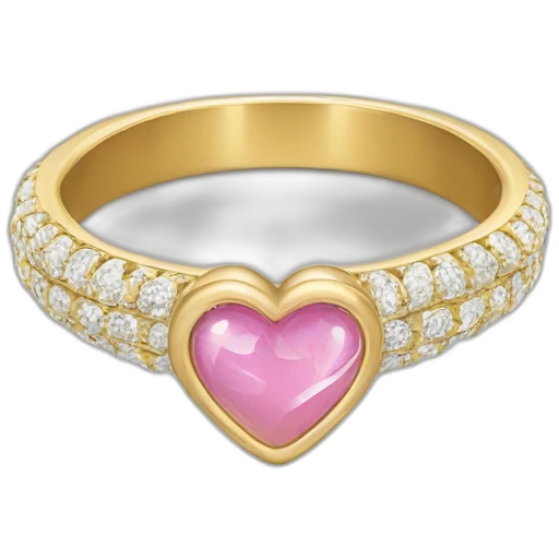 Cœur avec une bague emoji