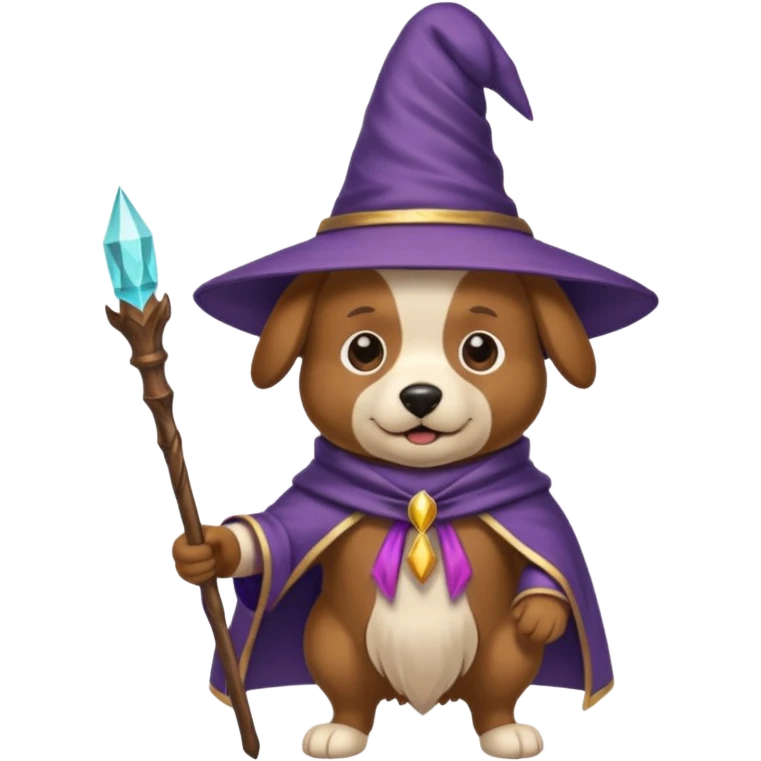 Dog wizard emoji