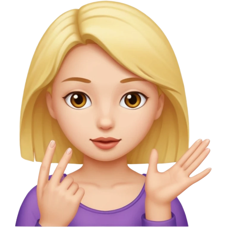 A girl fingering her pussy emoji