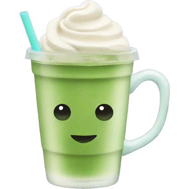 iced matcha latte emoji