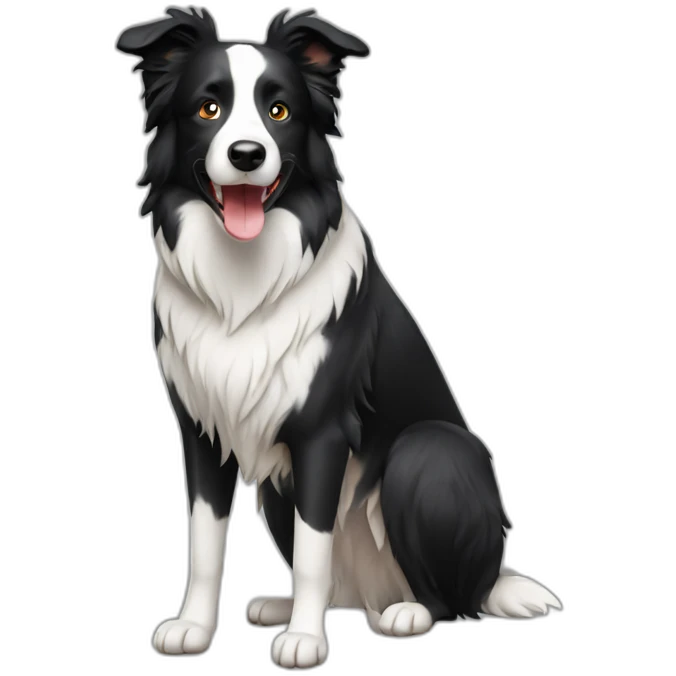Border Collie Dog Full Body emoji