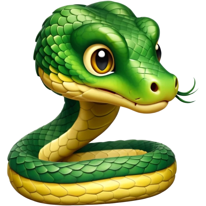 cute snake head emoji