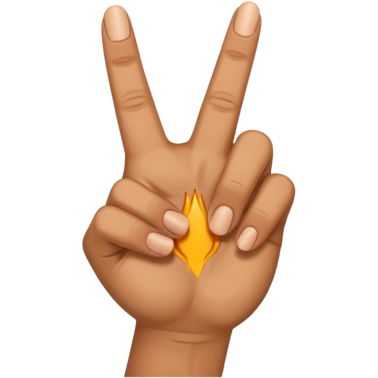 Now bend the middle finger emoji