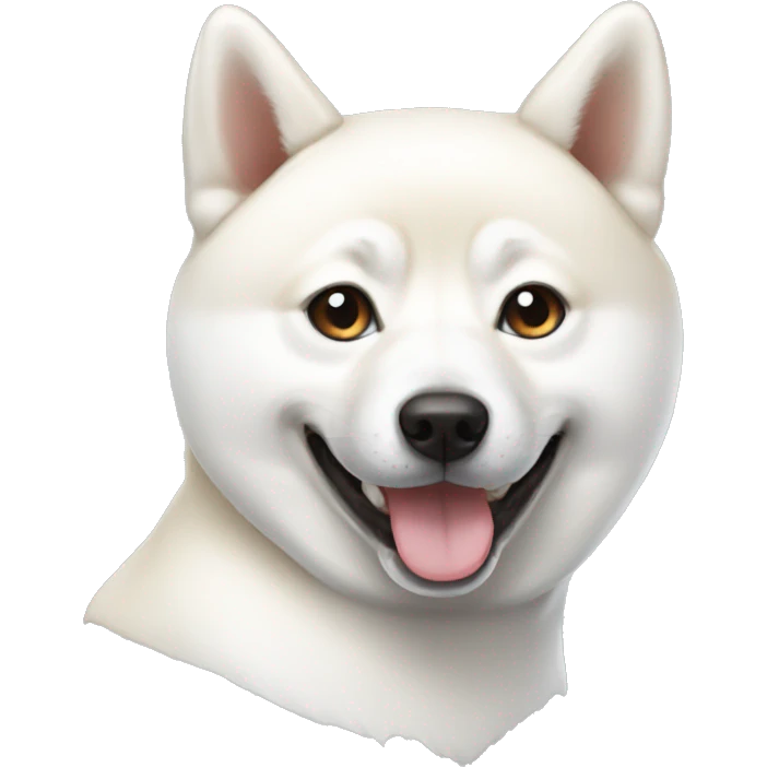 White Shiba emoji