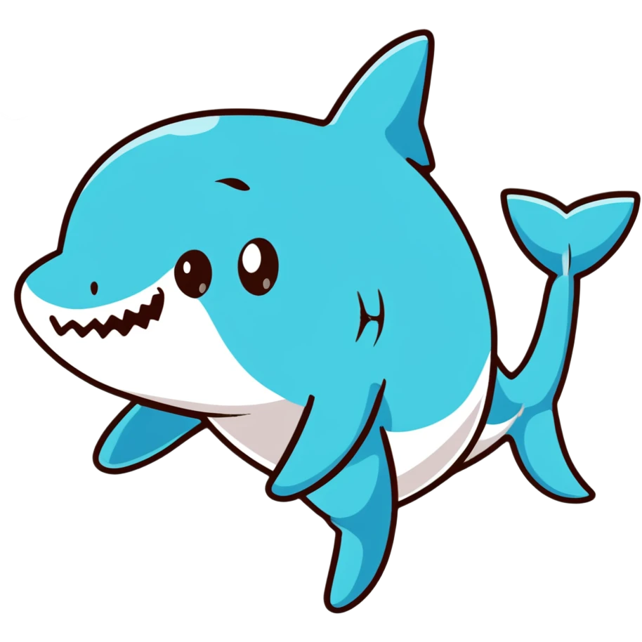cute baby shark emoji