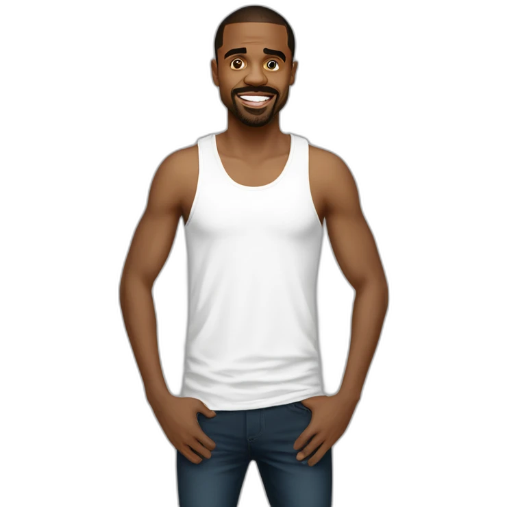 lil Duval, white tank top emoji