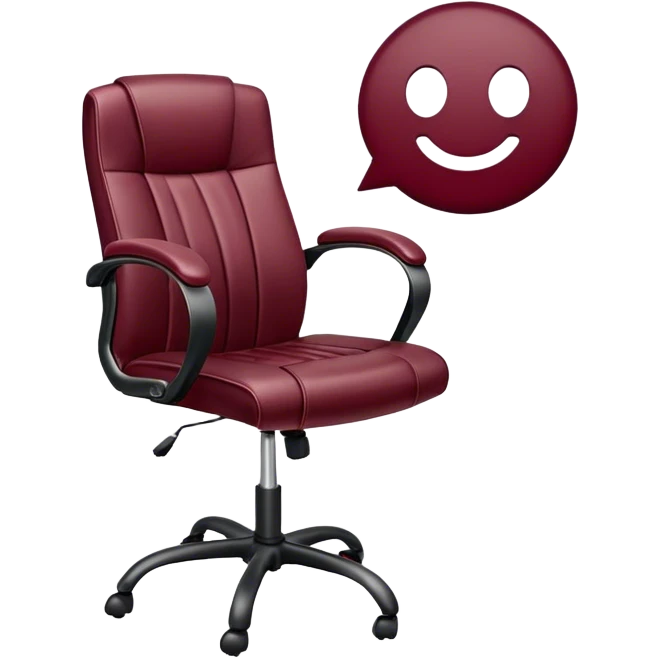 office chair Burgundy emoji