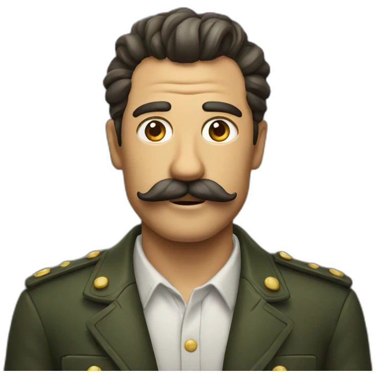 🗿with a moustache  emoji