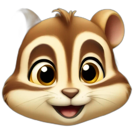 chipmunk with dramatic face eating pop corn emoji