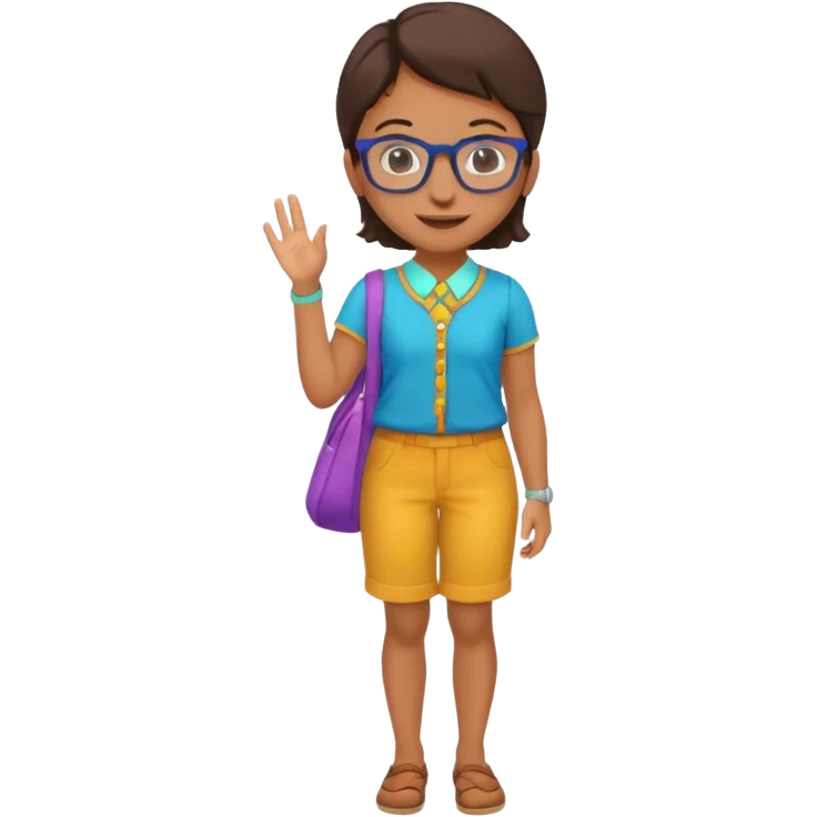 kinder teacher full body emoji