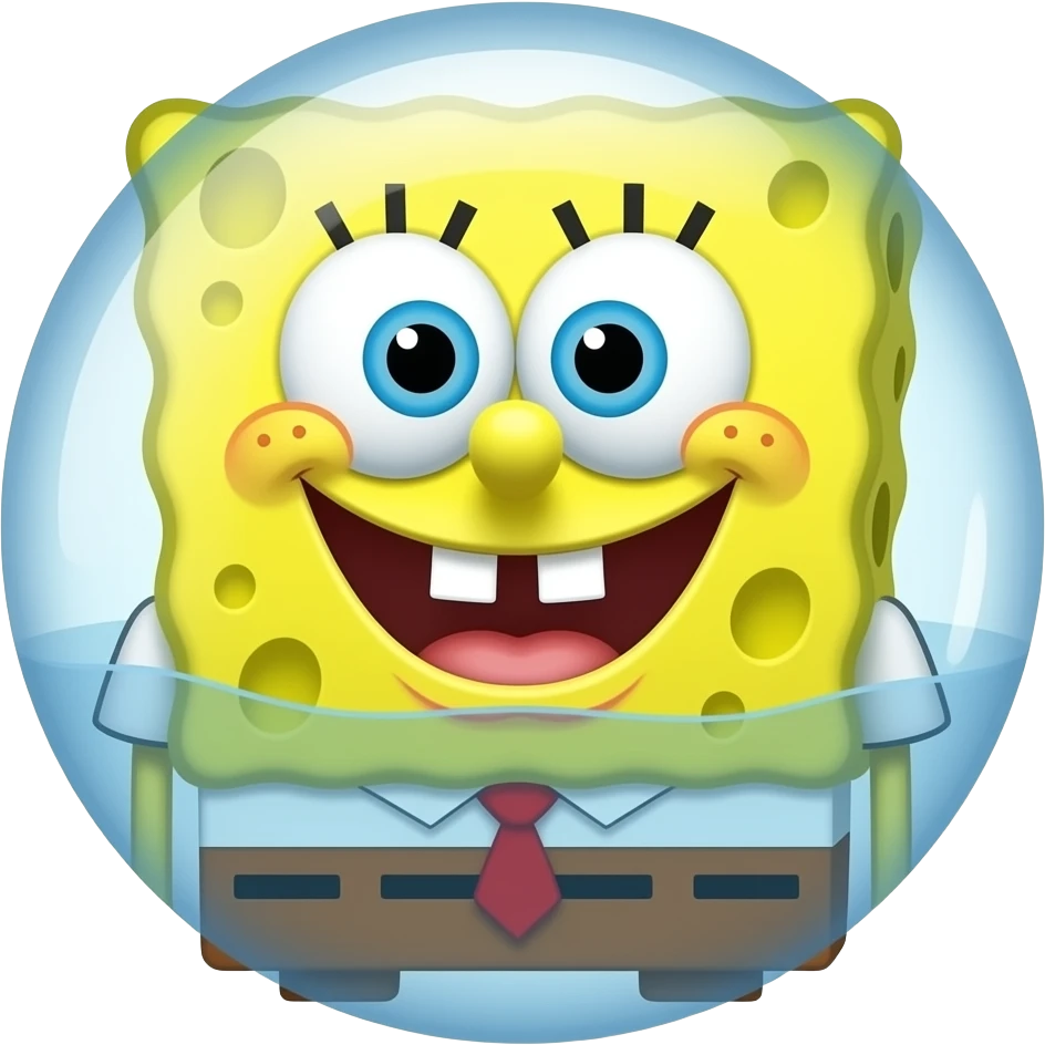 SPONGE AND BUBBLES CAR emoji