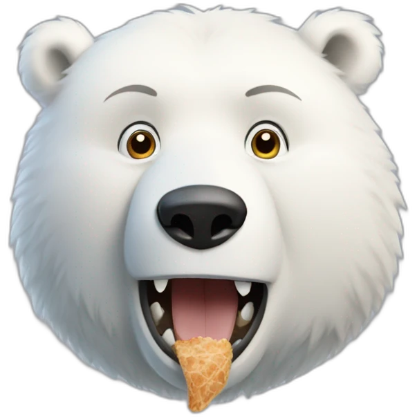 Bite sur un ours polaires emoji