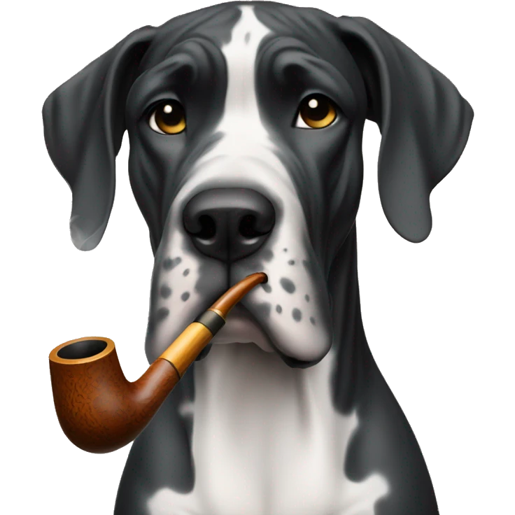 great dane smoking pipe emoji
