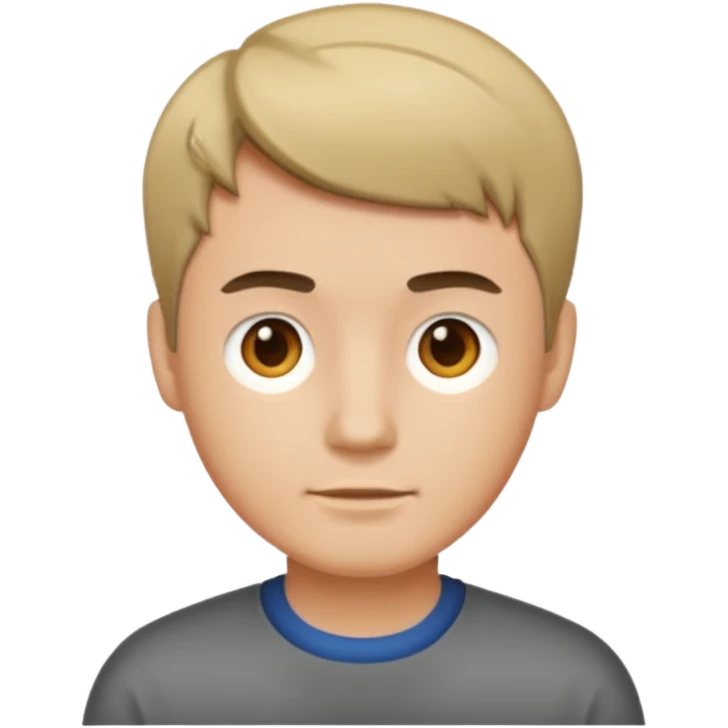 man with short hair medium tone emoji