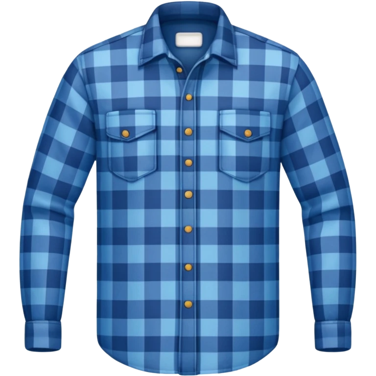 blue lumberjack shirt emoji