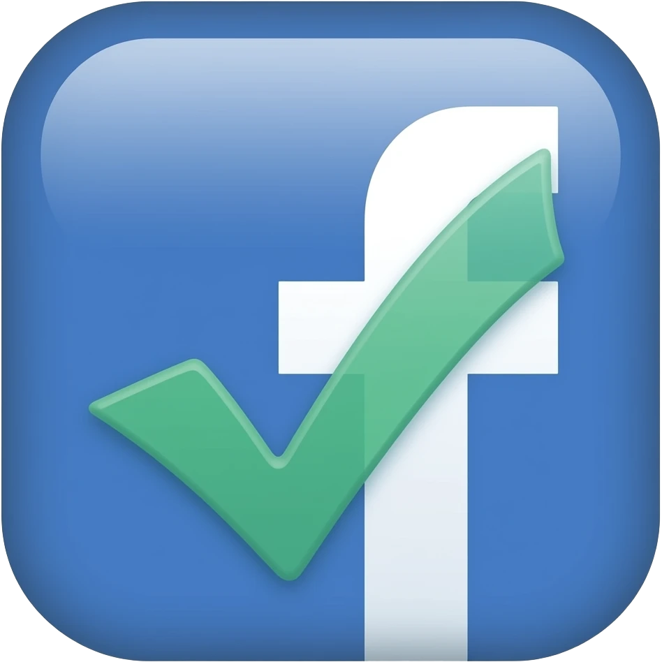 Now create a Facebook blue verified badge emoji emoji