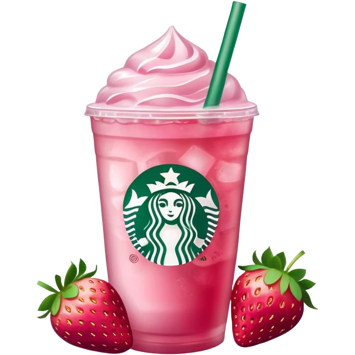 Starbuck pink drink emoji