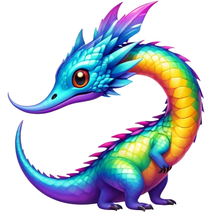 Exotic colorful Fakémon-creature emoji