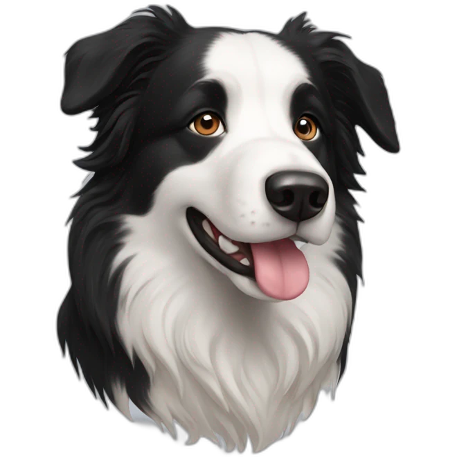 Border collie dog Newfoundland emoji