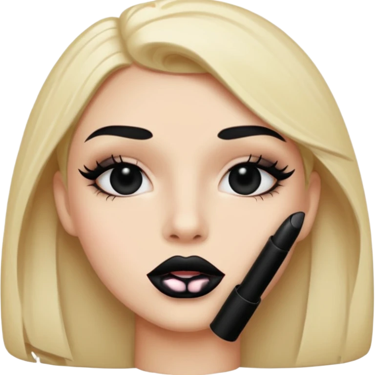 Black lipstick emoji