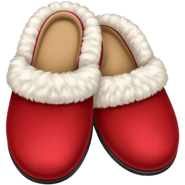 red slippers with fur emoji