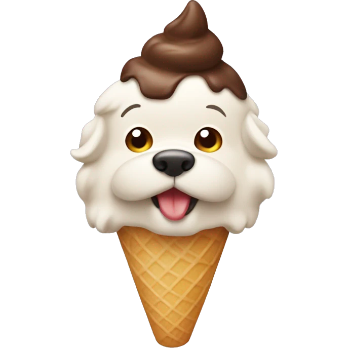 dog rating icecream emoji
