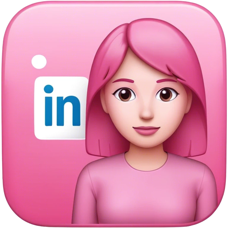Pink Linkedin post, make sure tu use Linkedin logo emoji